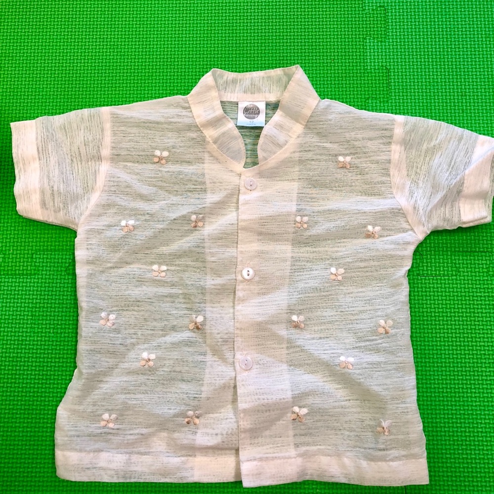 Baby Barong Tagalog (Filipino native shirt)